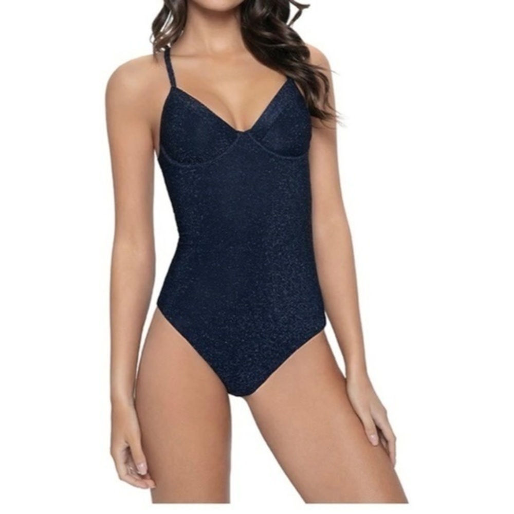 New Pilyq Pq Sapphire Amara Underwire One Piece Swimsuit